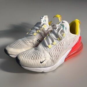 Nike Air Max 270 Cream and Red Sneakers
